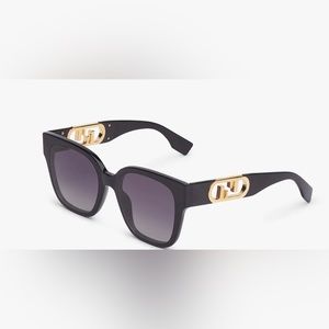 Fendi O’Lock Black Acetate Sunglasses